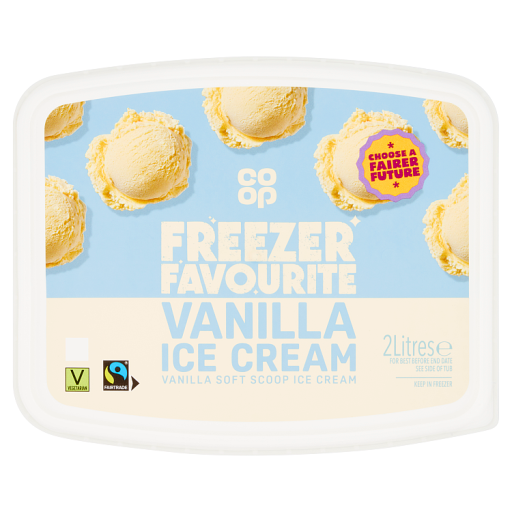 Co-op Freezer Favourite Vanilla Ice Cream 2 Litres | Co-op delivery