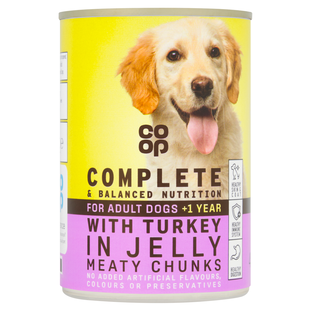 Co-op For Adult Dogs +1 Year With Turkey in Jelly Meaty Chunks