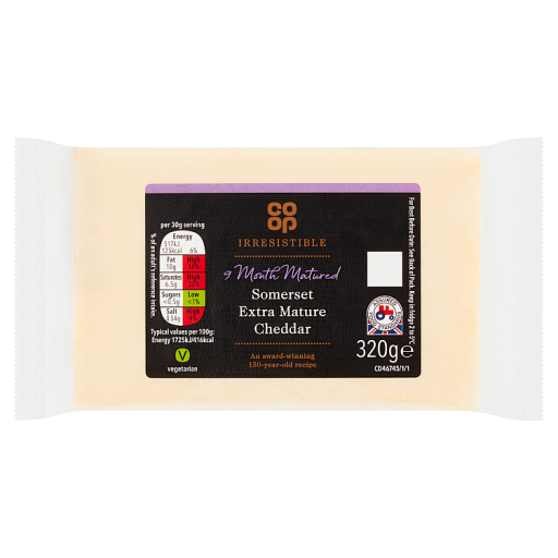 Co-op Irresistible 9 Month Matured Somerset Extra Mature Cheddar