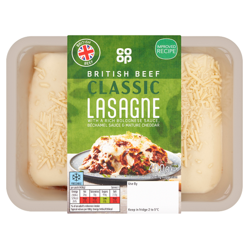 Co-op British Beef Classic Lasagne 400g | Co-op delivery