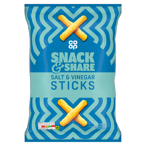 Co-op Salt Vinegar Sticks 150g Co-op delivery