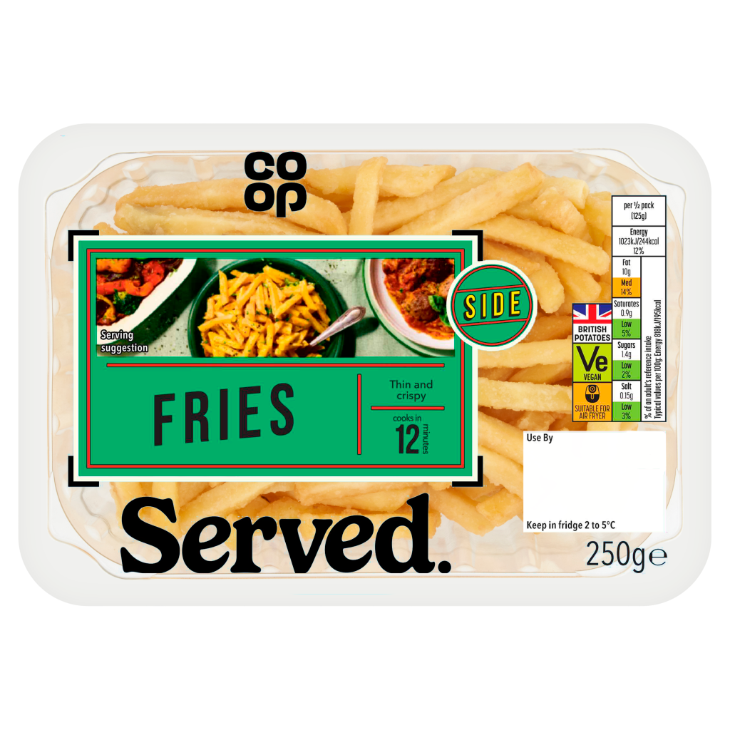 Co-op Fries 250g Co-op delivery