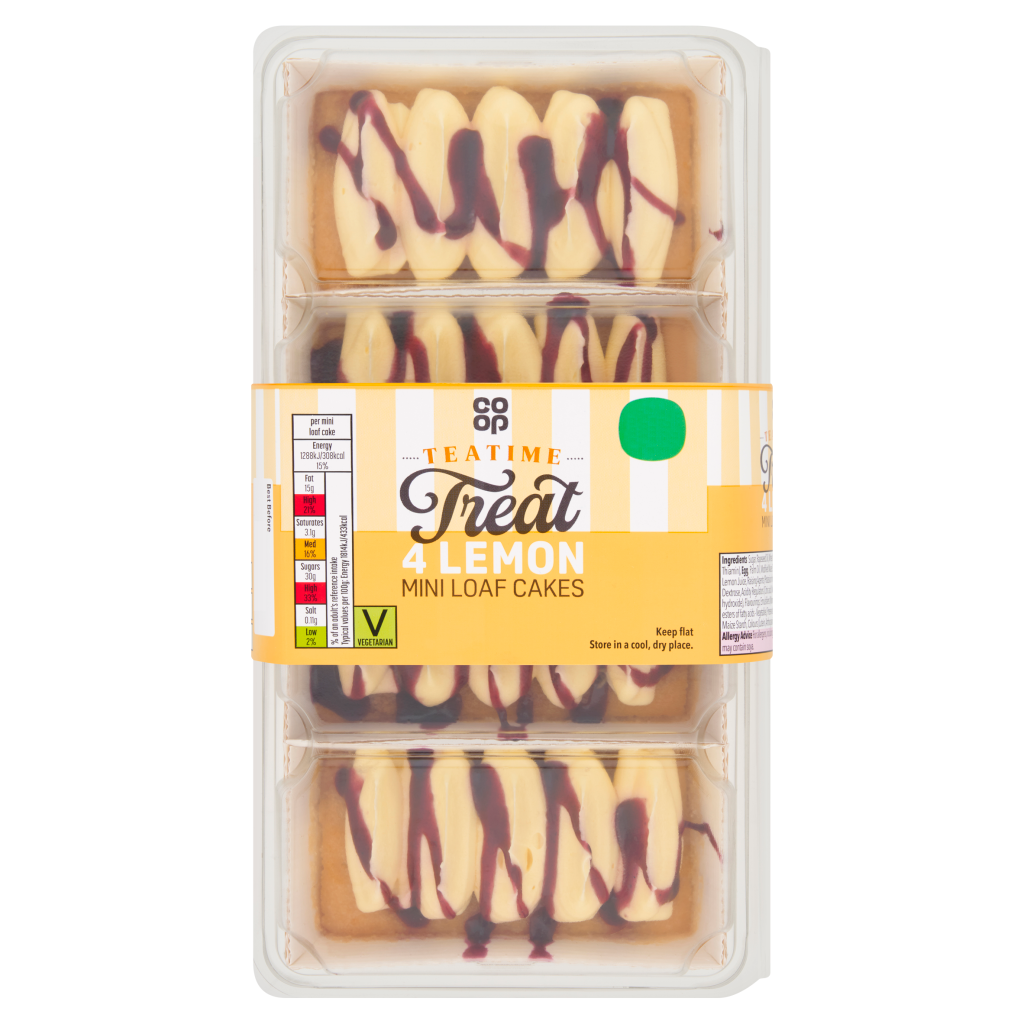 Co-op Lemon Mini Loaf Cakes Co-op delivery