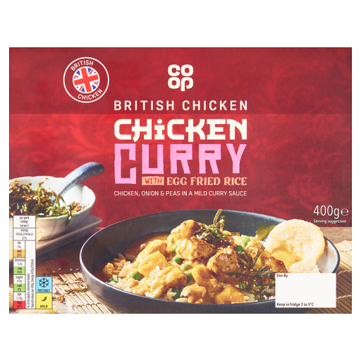 Co-op British Chicken Curry with Egg Fried Rice 400g | Co-op delivery