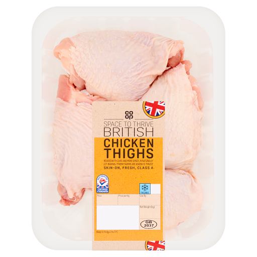 Co-op Space to Thrive British Chicken Thighs 600g | Co-op