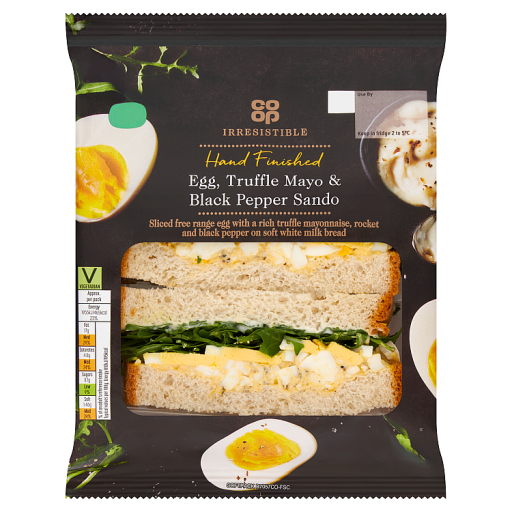 Co-op Irresistible Egg, Truffle Mayo Black Pepper Sando Co-op