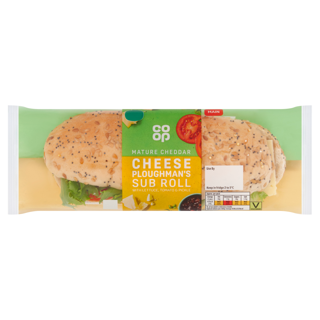 Co-op Cheese Ploughman's Sub Roll