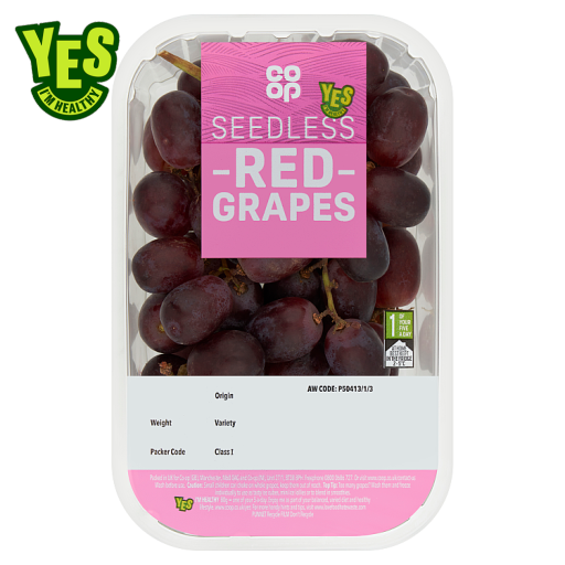Co-op Seedless Red Grapes 500g | Co-op delivery