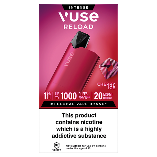 vuse go cherry ice Vuse Go Dark Cherry 2.0 3000 Puff Disposable Vape