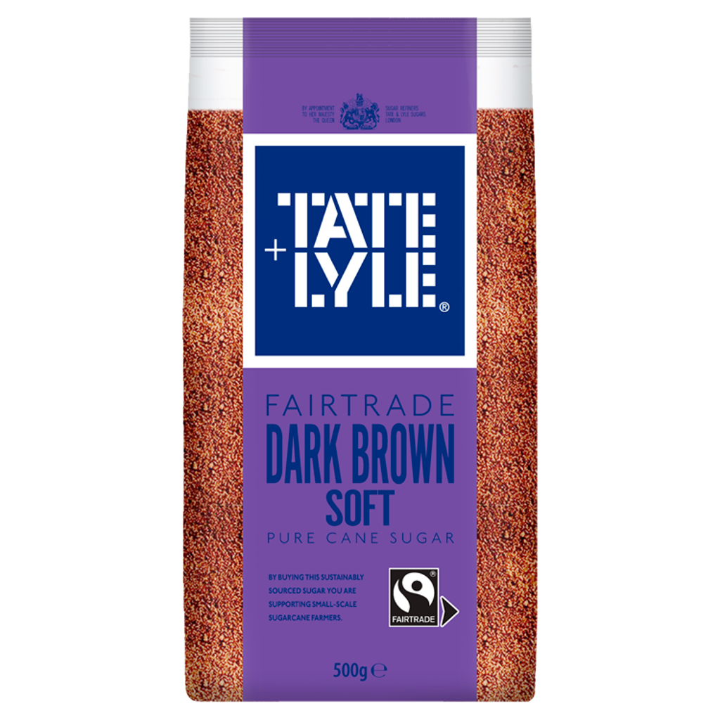 Tate & Lyle Fairtrade Dark Brown Soft Pure Cane Sugar 500g | Co-op