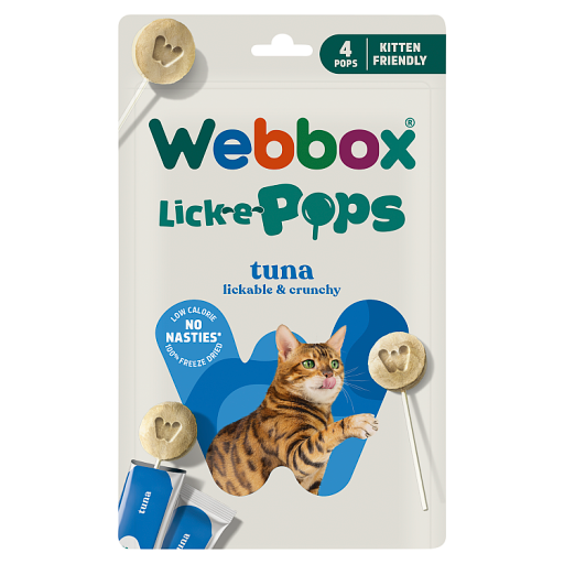 Webbox Lick-e-Lix Con Pollo E Yogurt – 5 Bustine Da 15 G, Snack Morbido E Gustoso Per Gatti, Confezione Da 4