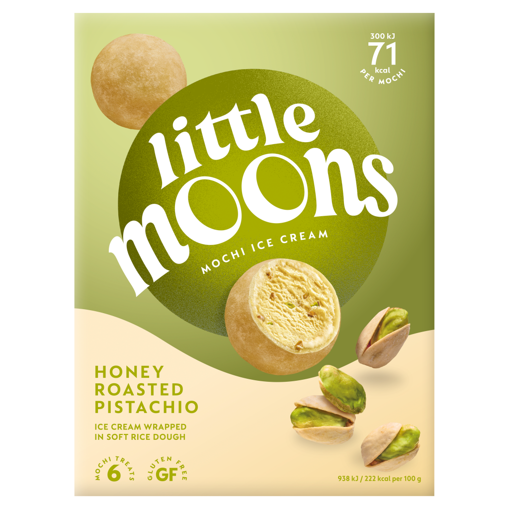 MONSOI リッチキュアクリーム 30g 6個セット Little Moons Honey Roasted Pistachio Mochi Ice Cream Frozen Snack