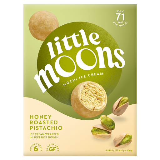 Little Moons Passionfruit & Mango Mochi Ice Cream Frozen Snack 6 x