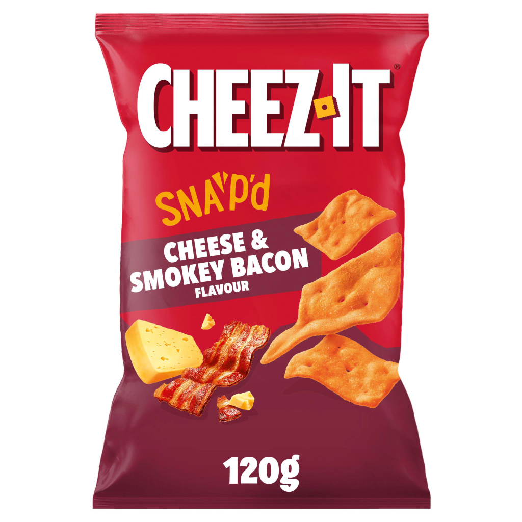 Cheez-it Cheese & Smokey Bacon Thin & Crispy Baked Snacks 120g