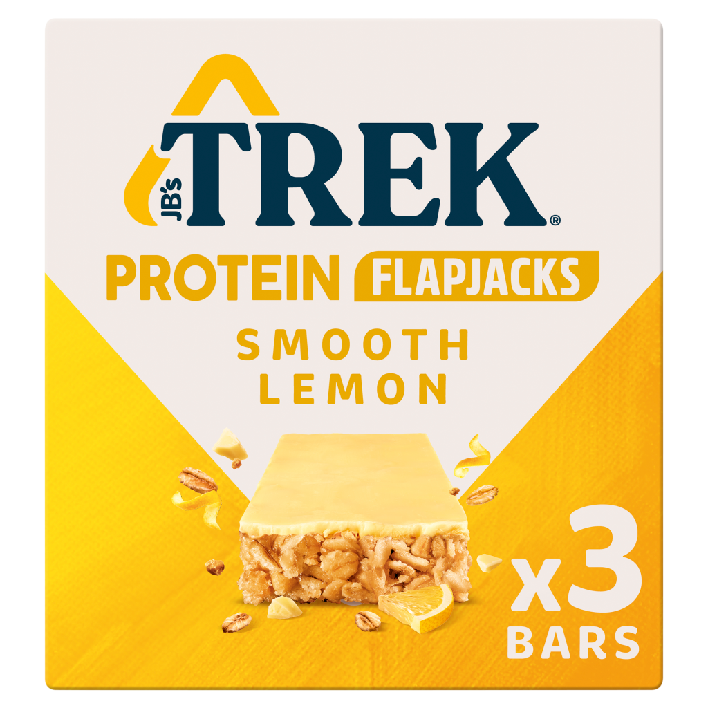 TREK Smooth Lemon Protein Flapjack 3 x 50g | Co-op delivery
