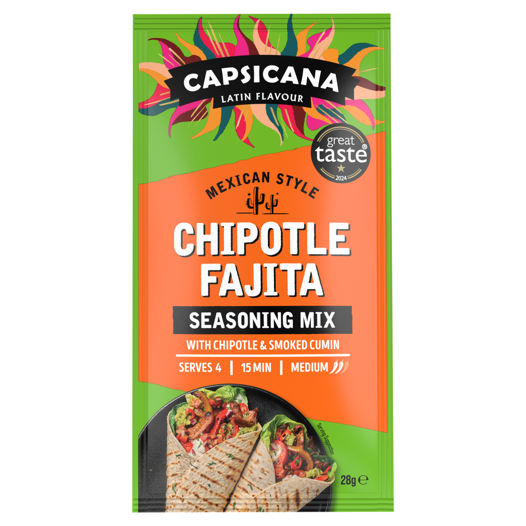 Capsicana Mexican Chipotle Smoked Cumin Fajita Seasoning Mix 28g