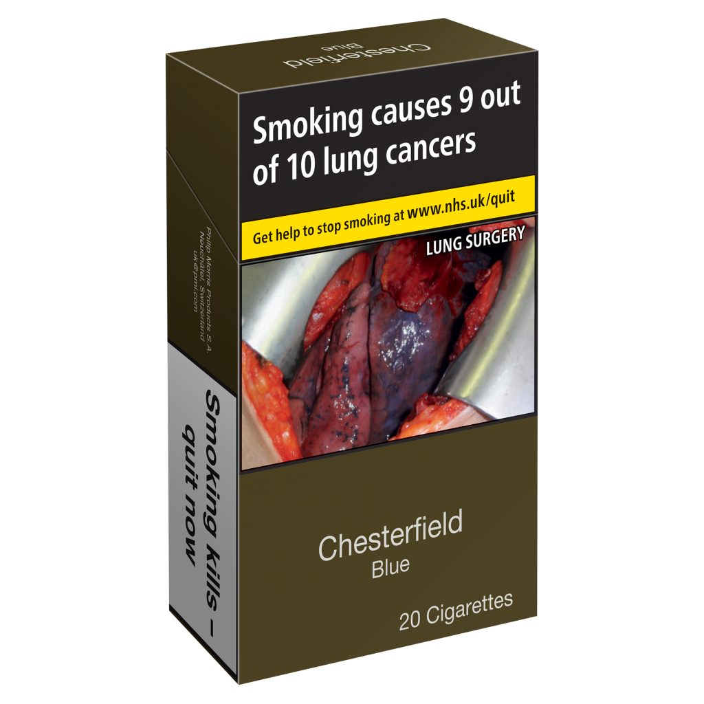 co op chesterfield cigarettes Chesterfield Blue KS 20 Cigarettes