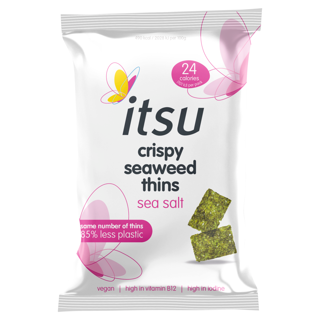 Ocean's Halo Trayless Seaweed Snacks (Sea Salt) 1 Case Of