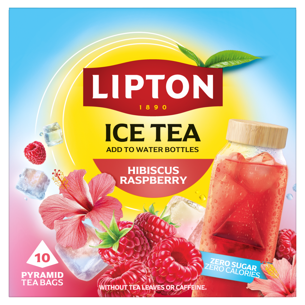 Lipton Hibiscus Raspberry Pyramid Ice Tea Bags 35g (10 x 3.5g