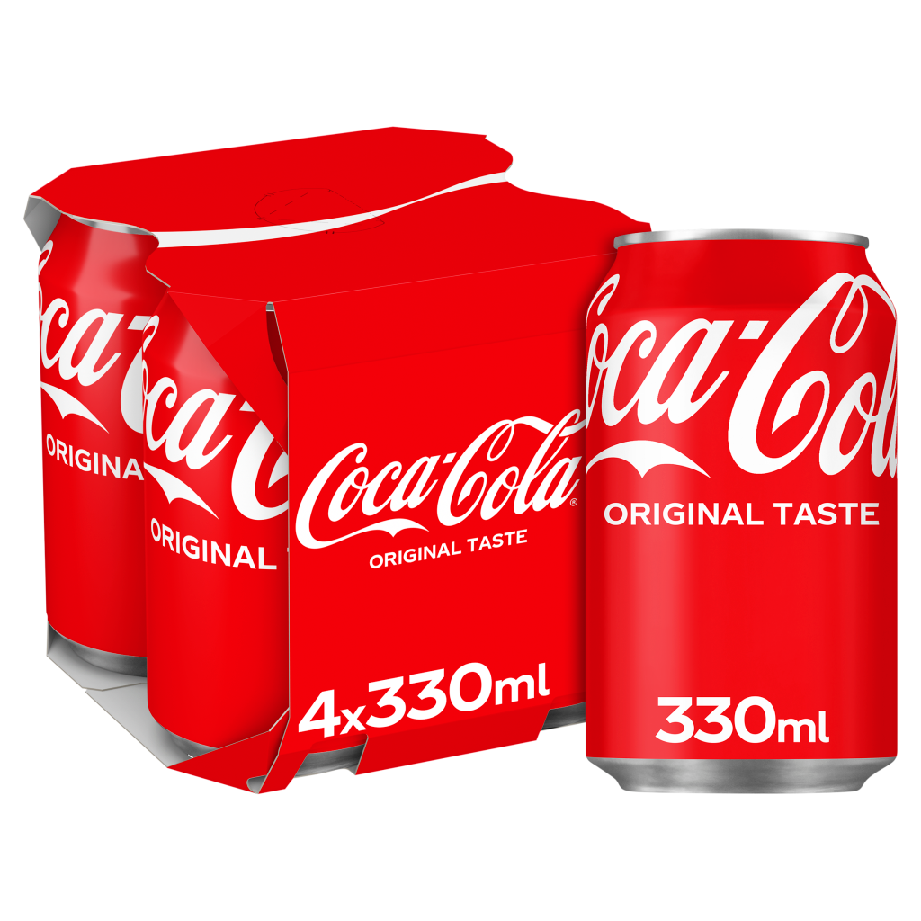 Coca-Cola Original Taste 4 x 330ml | Co-op delivery