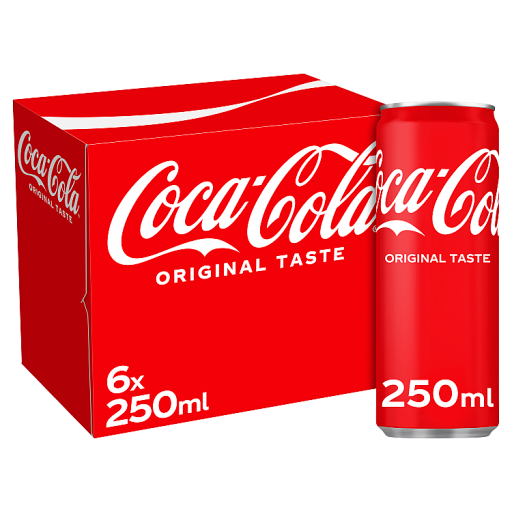 Coca-Cola Original Taste 6 x 250ml | Co-op delivery