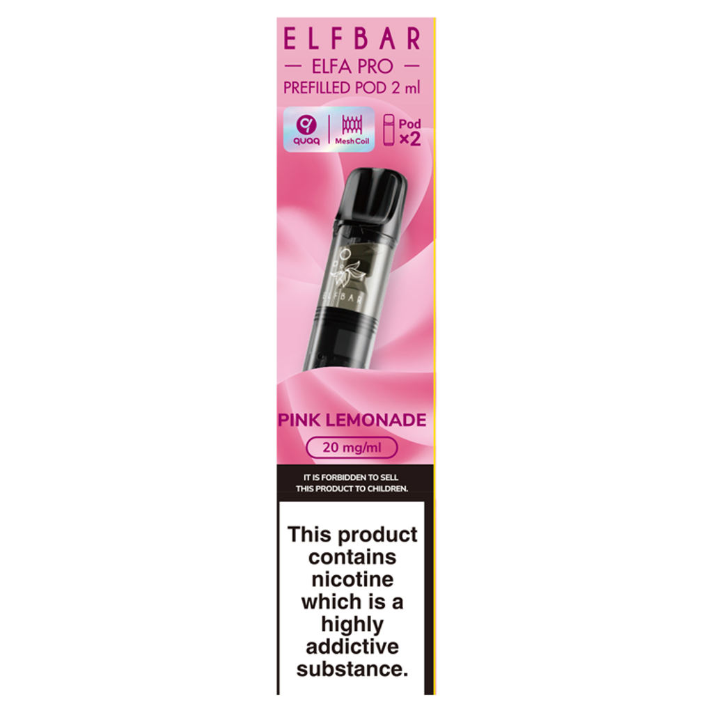 Elfbar Elfa Pro 2 Pink Lemonade Prefilled Pod 2ml | Co-op delivery Elfbar Elfa Pro 2 Pink Lemonade Prefilled Pod 2ml | Co-op delivery