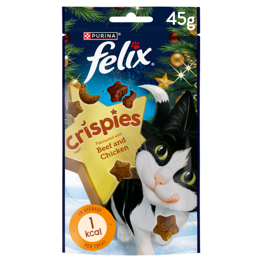 FELIX Crispies Chicken and Beef Cat Treats 45g Co-op delivery