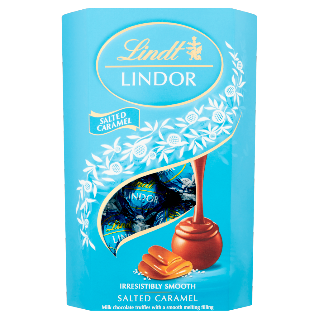 Lindt Lindor Salted Caramel Chocolate Truffles Box 200g | Co-op