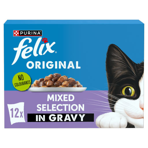 FELIX Original Mixed Selection in Gravy Wet Cat Food 12x85g Co