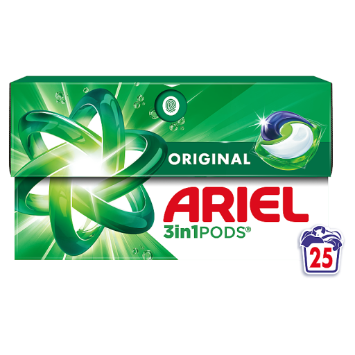 LOT DE 3 LESSIVES ARIEL PODS 3 en 1 ULTRA DETACHANT soit au total 93 doses