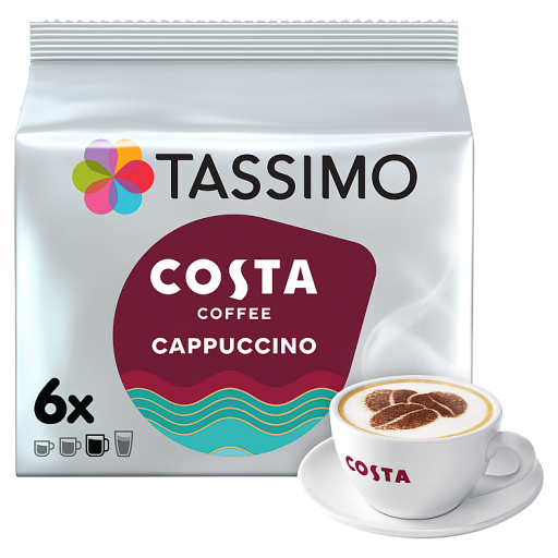 Tassimo Costa Caramel Latte Coffee Pods x6 Co-op delivery