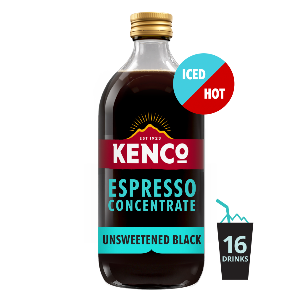 Kenco Espresso Coffee Concentrate Unsweetened Black Iced or Hot